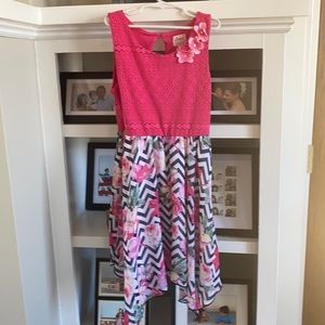 Girls handkerchief hem dress